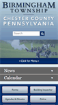 Mobile Screenshot of birminghamtownship.org